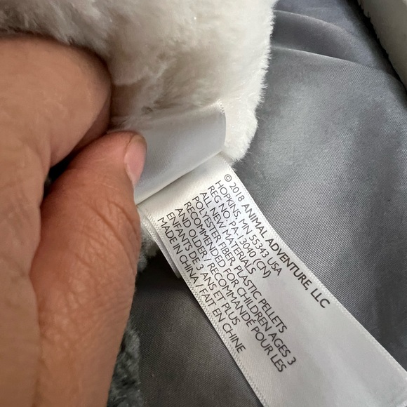 Animal Adventure Cream & Grey Faced Sheep with Gingham Hooves Plush - Picture 9 of 10